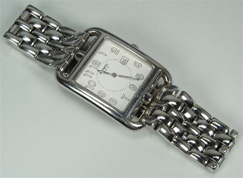 vintage hermes watches cape cod with stainless links on band